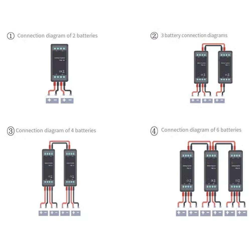 PNE-10 Battery Equalizer Balancer 2S Li-Ion Battery-Lead-A