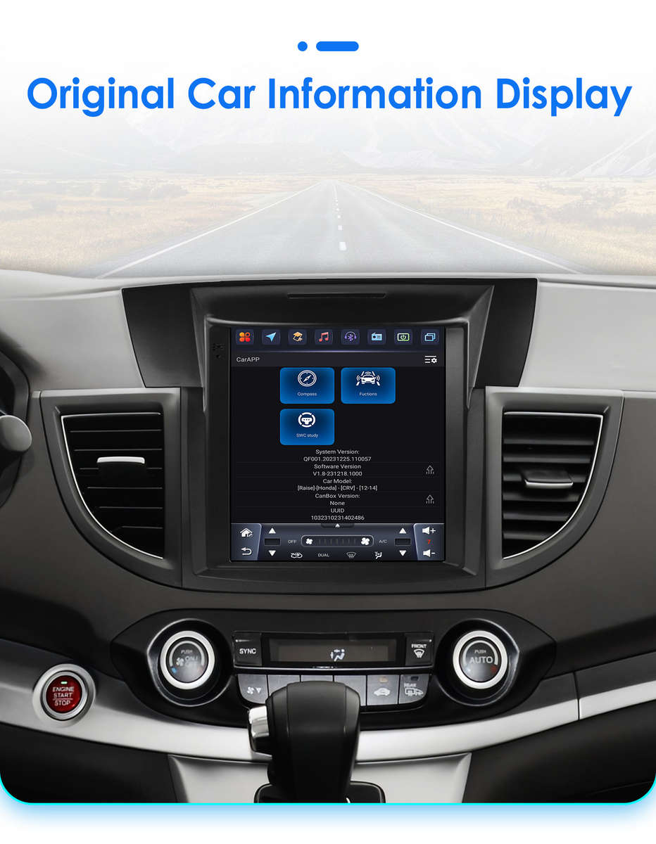 9.7'' For Honda CR-V 2012-2016 Car Multimedia Radio Carplay Android 13 GPS Navi