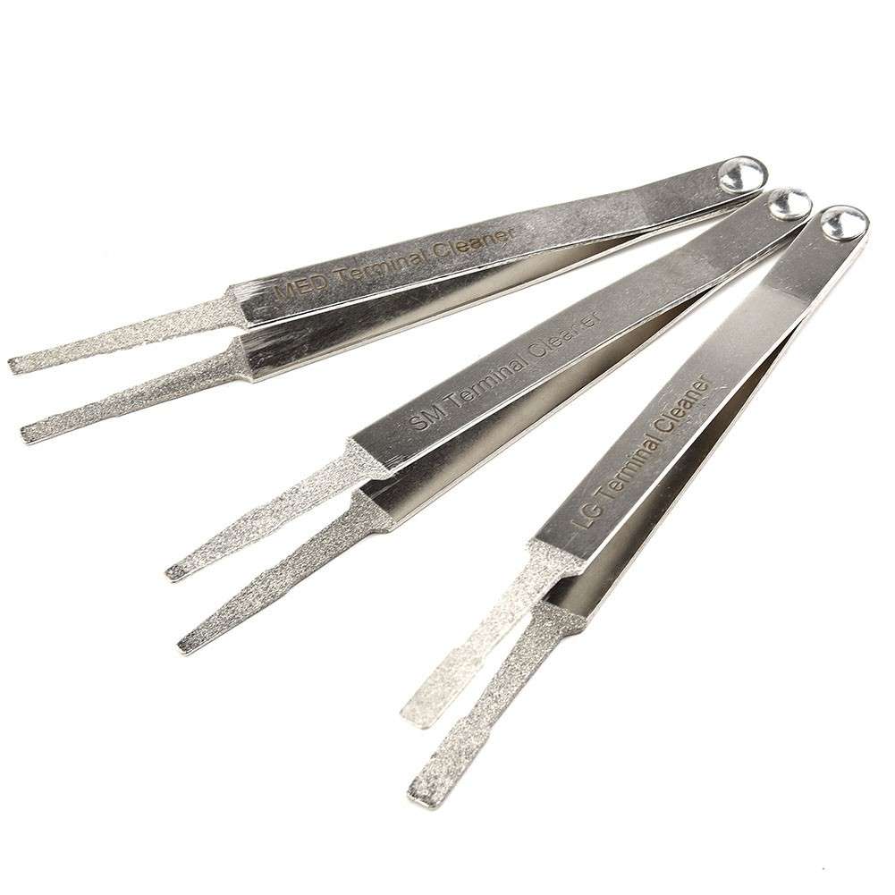 3pcs/Set Electric Terminal Cleaner Kit Spade Pin Connector-Twee