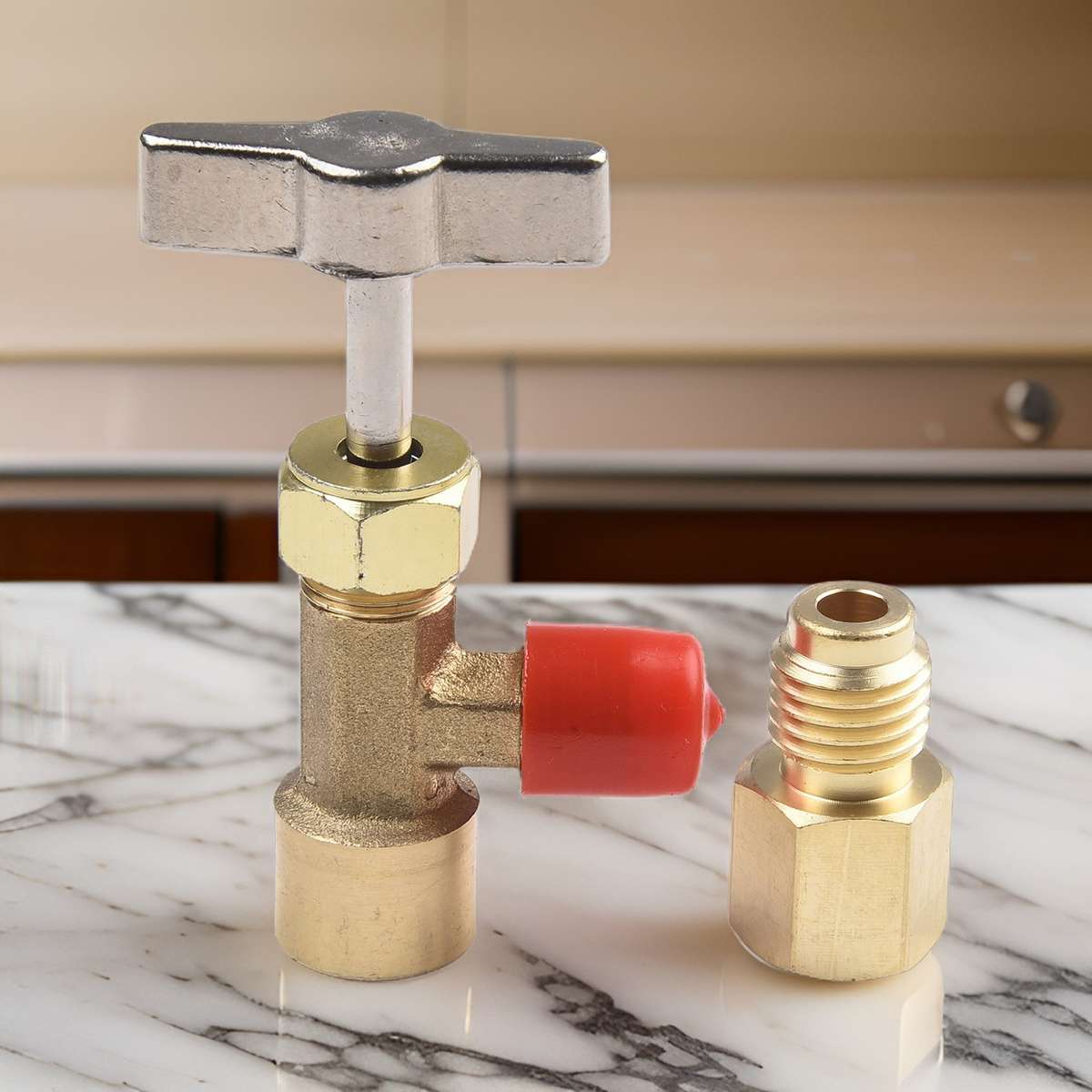 R134a A/C Can Tap With Tank Adapter For 1/4\\ And 1/2\\ AC Charging Hoses