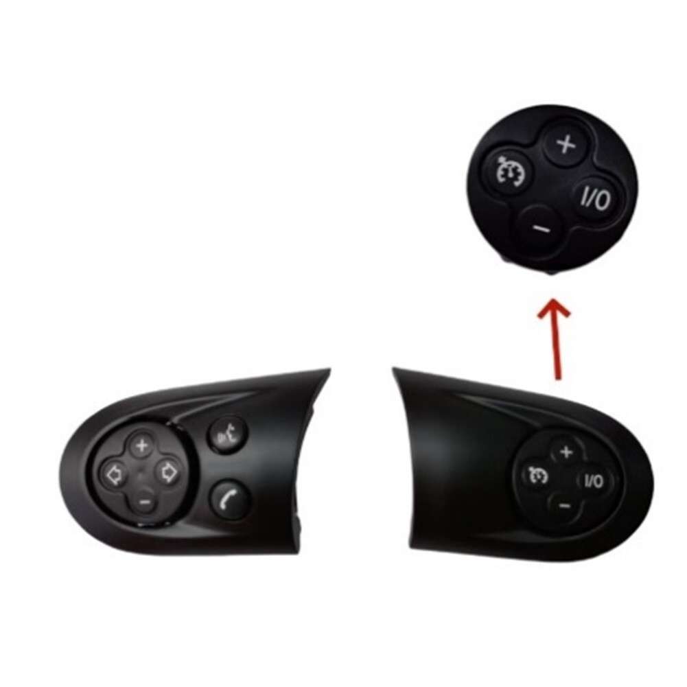 1 Pair Steering Wheel Control Switch Cover For MINI For Cooper R55 R56 R60 07-14