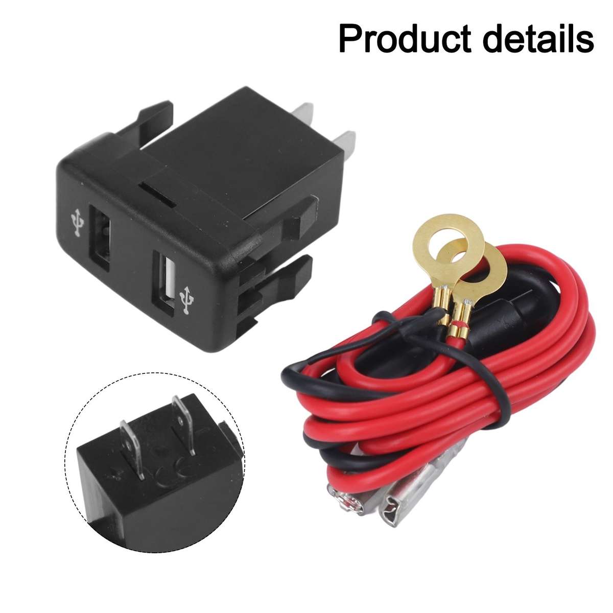 Car Dual USB Phones Charger Parts For Toyota FJ-Cruiser 2007-2014 Accessories