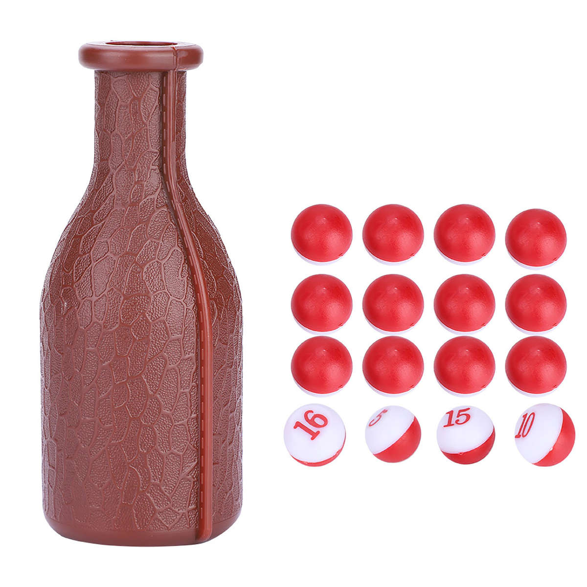 Billiard Shaker Bottle And 16 Numbered Tally Balls Pool Dice Billiards CW