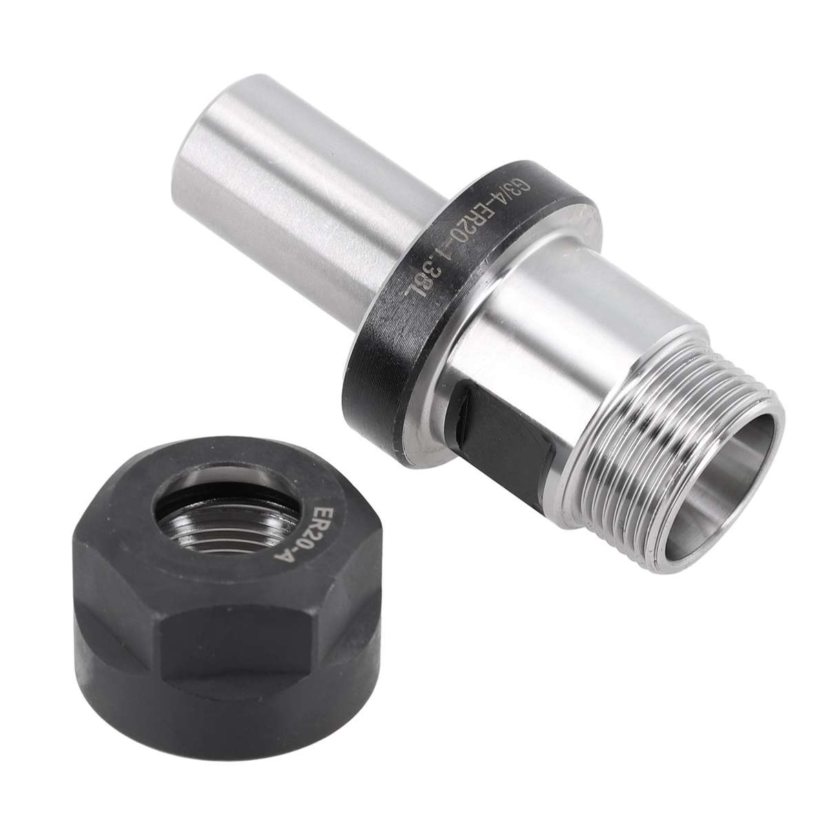 ER20-TTS Collet Chuck Tool Holder 34 Straight Shank Groove For-Balance