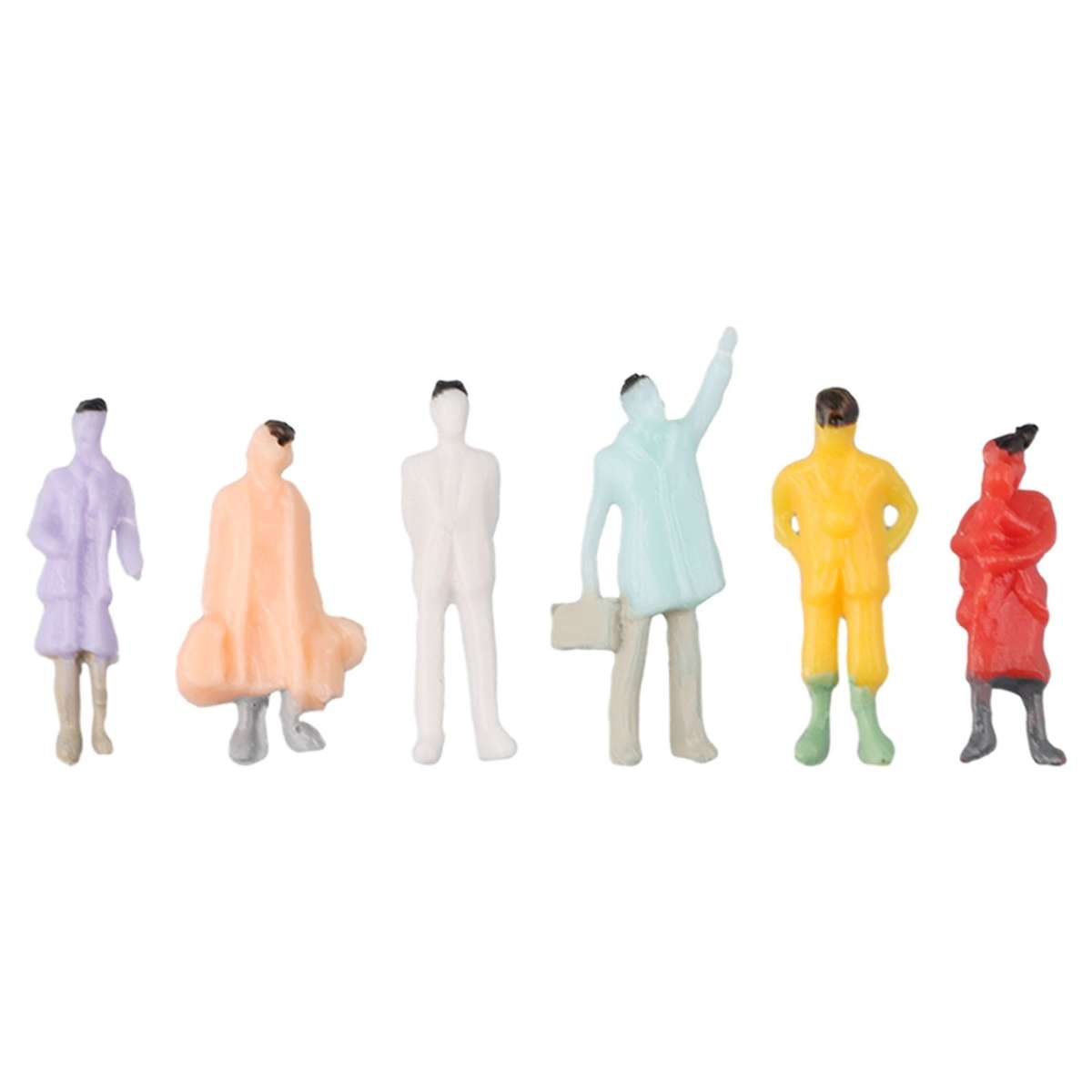 400Pcs Railway Train Layout 1:87 HO Scale Painted Figures Model People Passenger