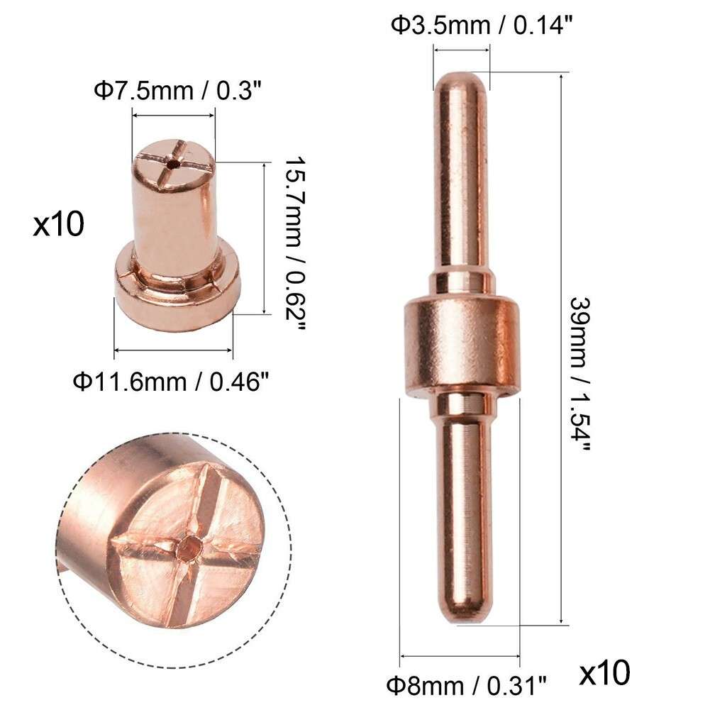 Optimum Cutting Quality With High Quality Plasma Cutter Accessories (30 Pcs)