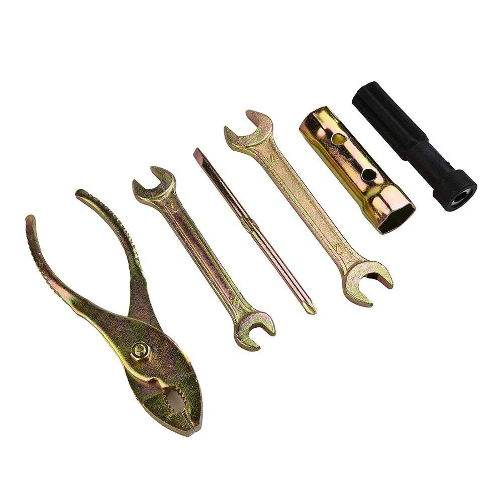 5Pcs/set Motorcycle Tool Kit Spanner/Wrench/Screwdriver/Pliers W/ Storage-Bag