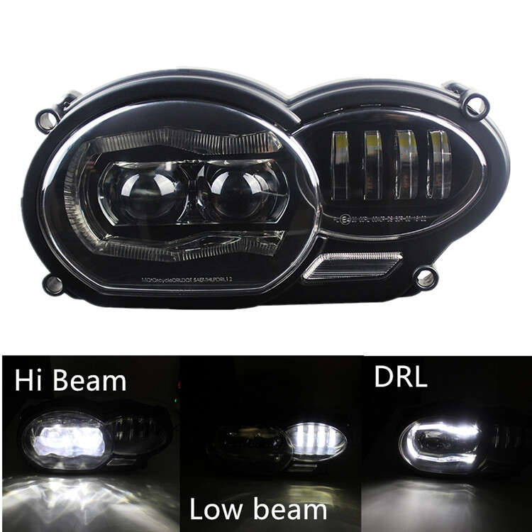 For R1200 GS 2005-2012 R1200GS Adventure 2006 2007-2013 LED Headlight DRL Hi/Lo