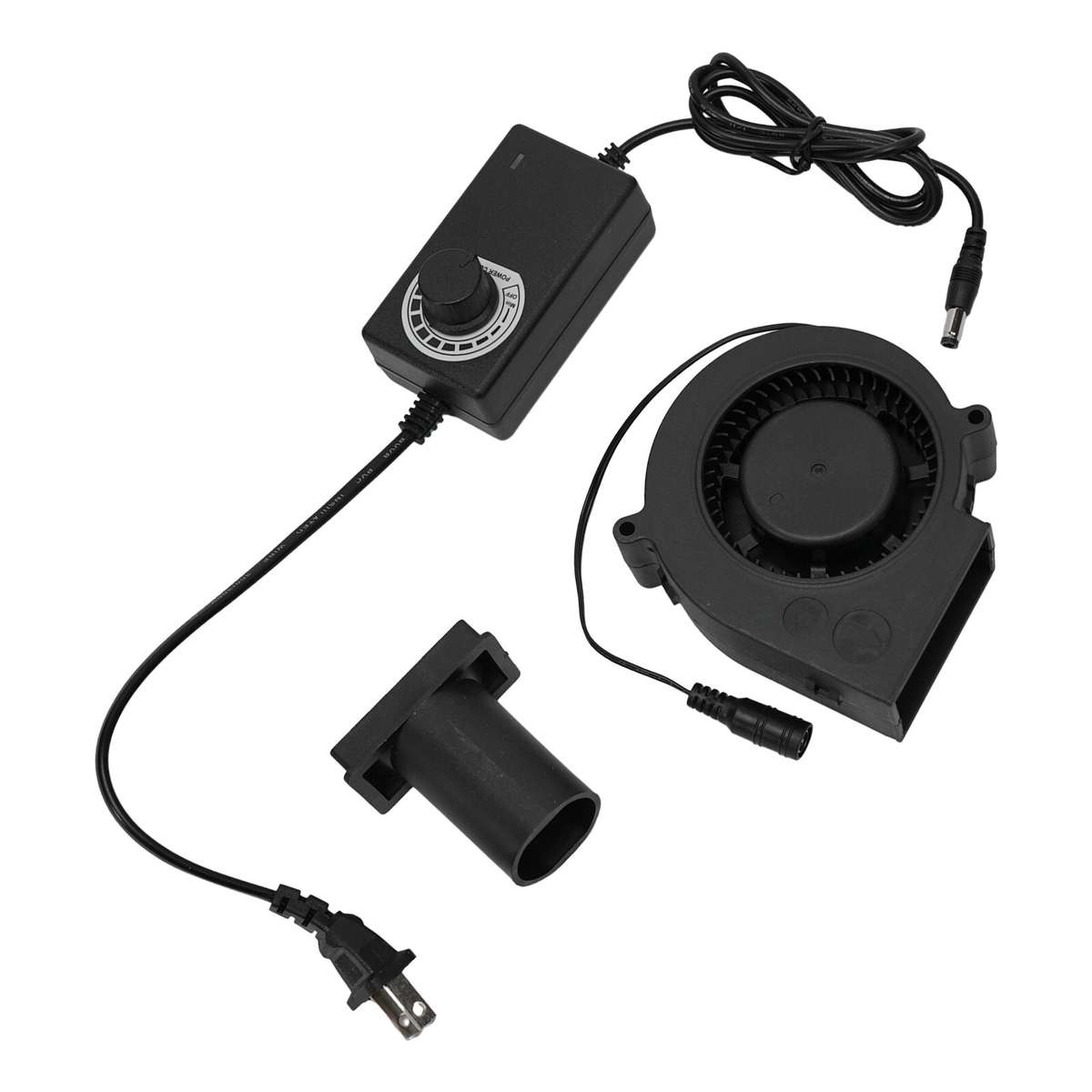 Powerful 12V 2 7A Blower Fan For Fire Pits BBQ And Smokers High Airflow