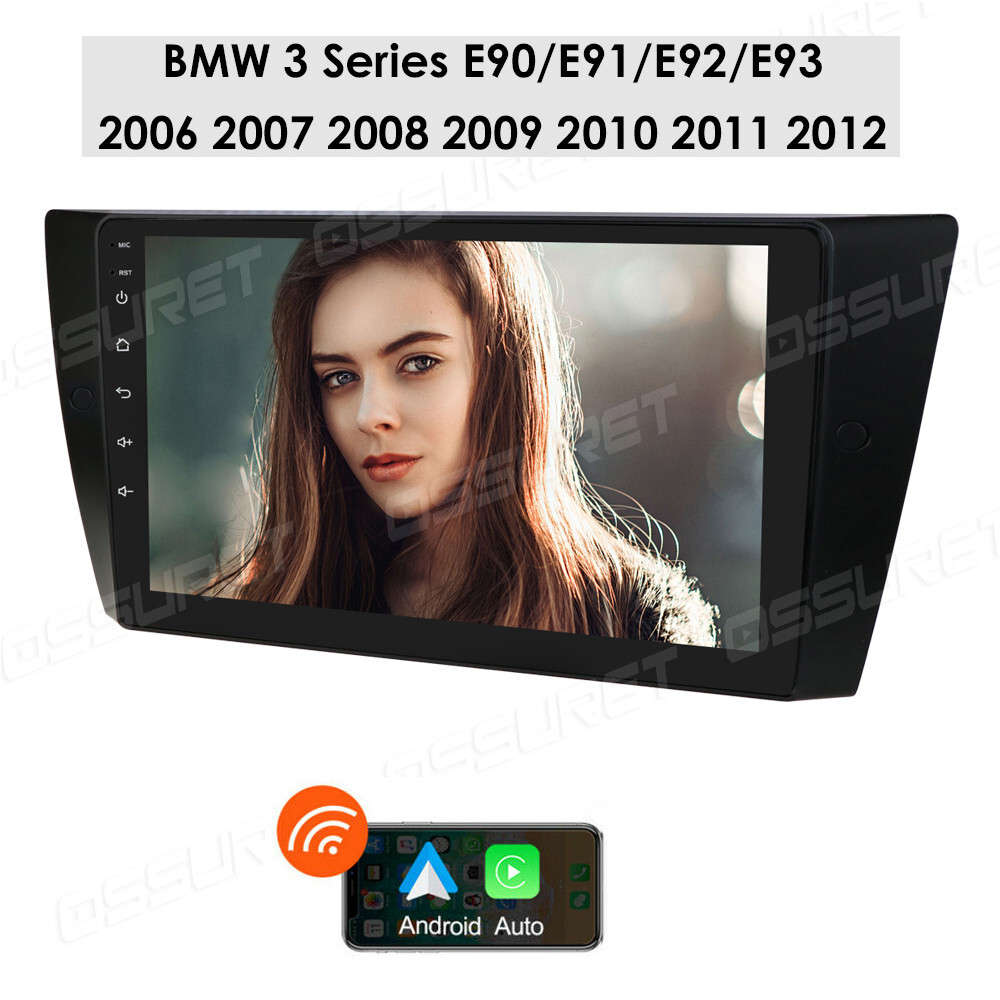 For BMW 3 Series E90 E91 E92 E93 8+128GB Android 12 Car GPS Stereo CarPlay Radio