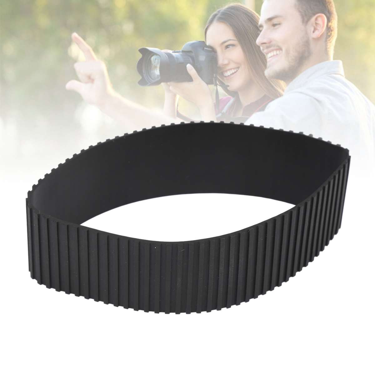Lens Zoom Grip Rubber Ring Replacement Part Lens Grip Rubber Circle For 24 T New