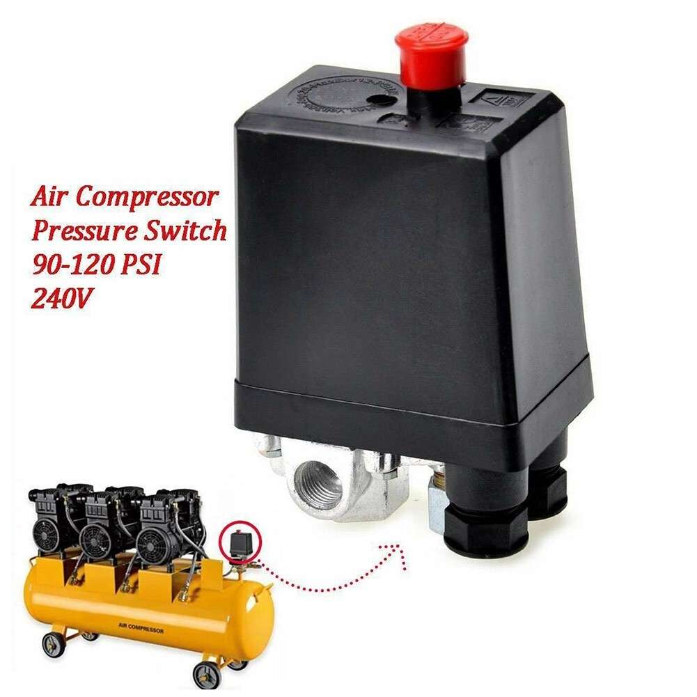 Air Compressor Pressure Switch Control Valve/Replacement Parts 90-120 PSI 240V