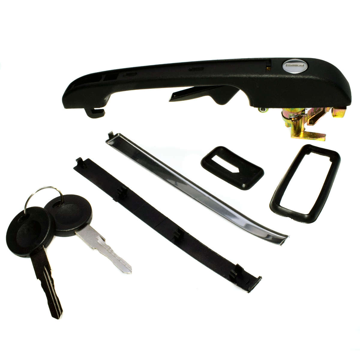 Front Right Side Exterior Door Handle W/Key 191837206A For VW Golf Jetta Rabbit