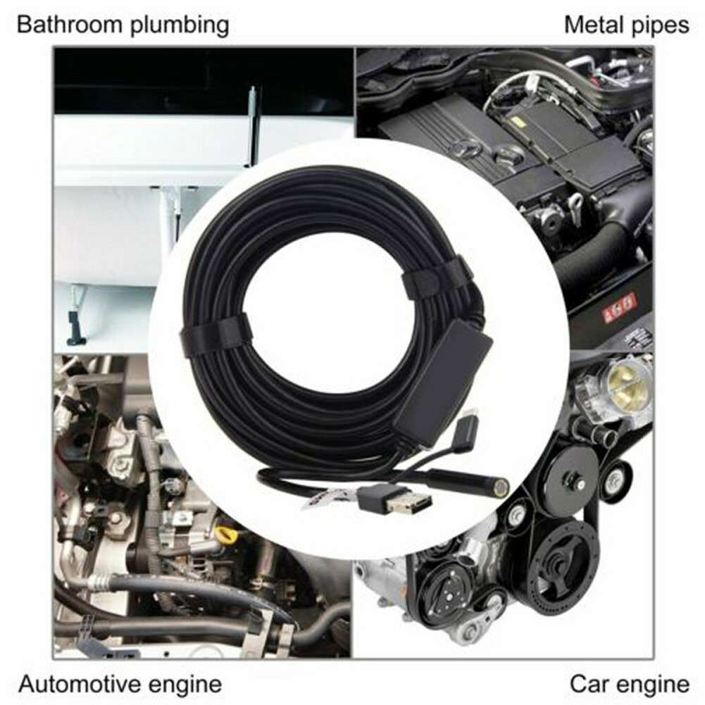 50 FT Pipe Inspection Camera USB Endoscope Video Sewer Drain-Cleaner,Water-proof