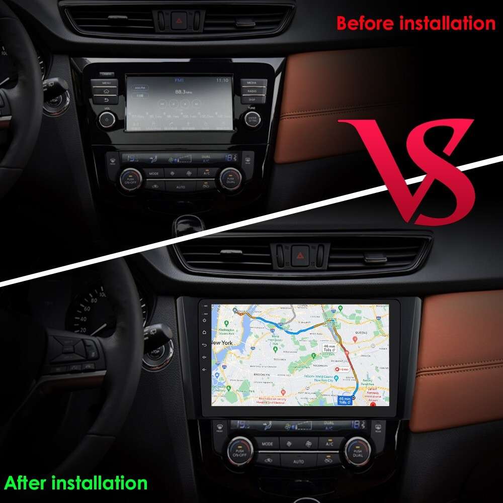 CarPlay Radio Stereo GPS Android 13 For Nissan Rogue 2014 2015 2016 2017 X-Trail