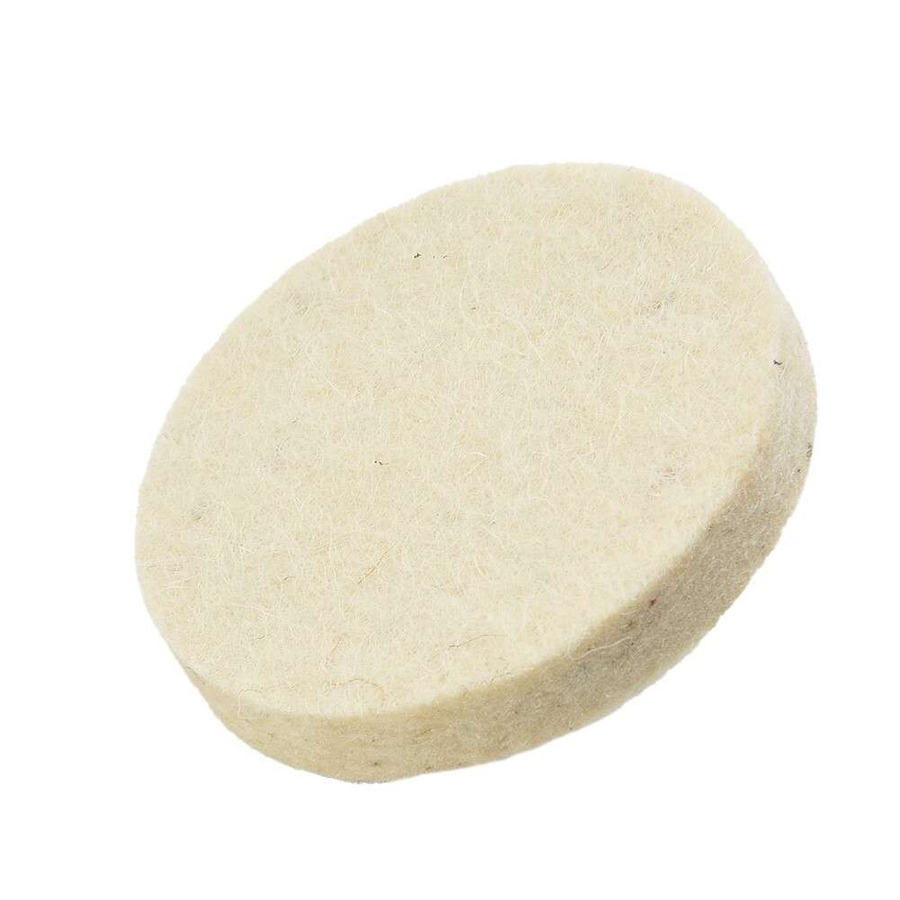 10 Pcs 50mm/2 Compressed Wool Felt Disc Polishing Buffing Pads Wheels+ 1 Holder