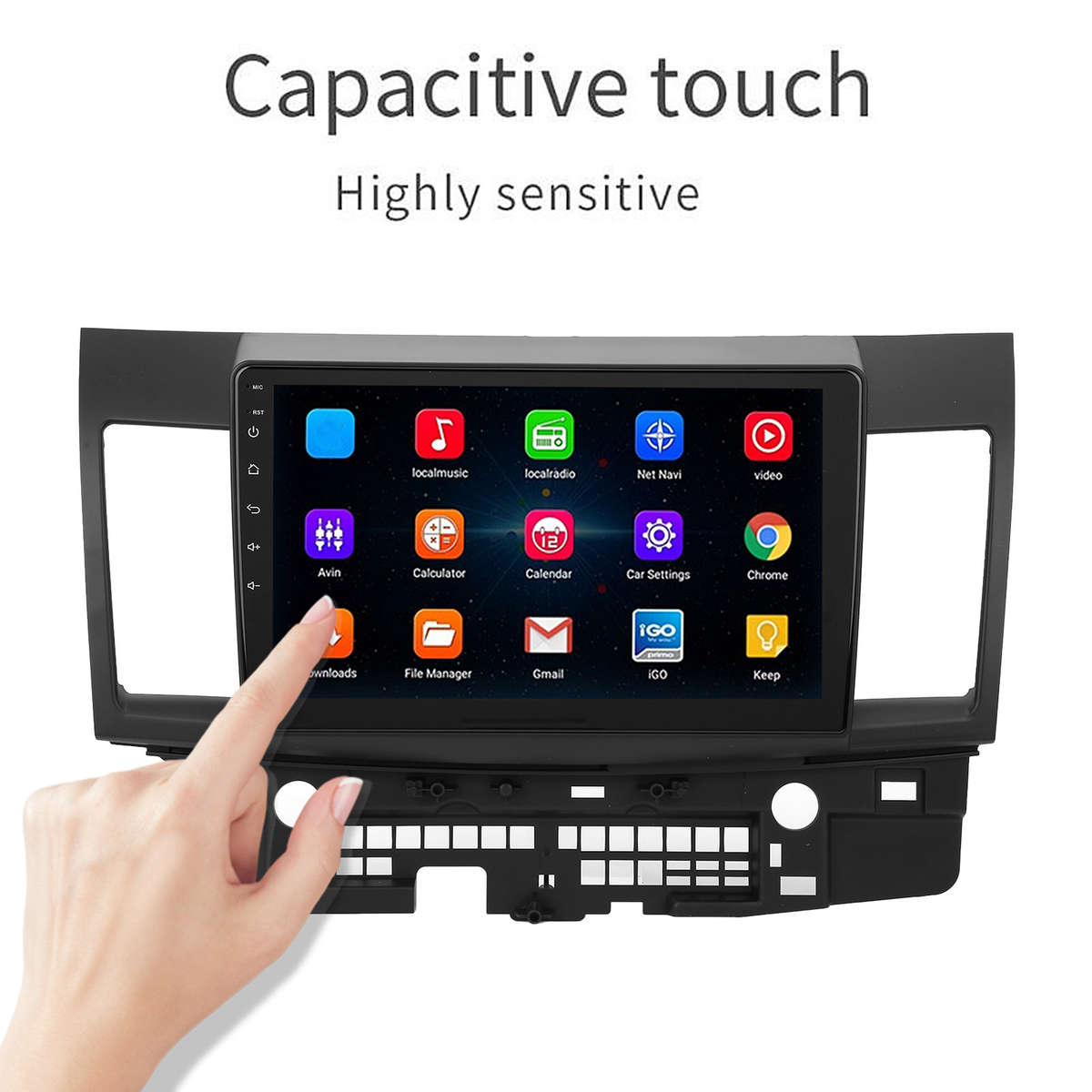 10.1in Car Radio Stereo GPS 1+16GB MP5 Player Navigation System Part For Lancer