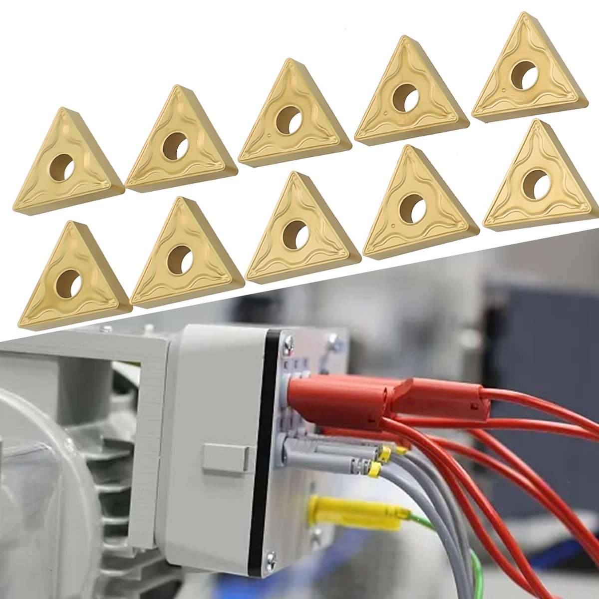 10 Pieces TNMG432 Carbide Inserts For CNC Lathe Turning Tool High Quality