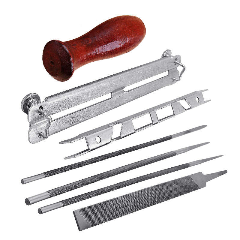Chainsaw Chain Sharpening File Guide Set Fit for Husqvarna Jonsered Stihl