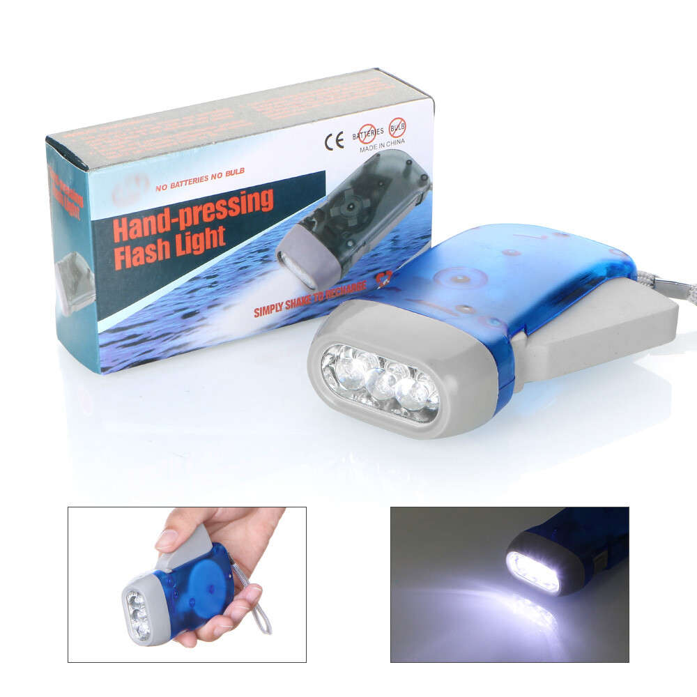 Hand Pressing Flashlight