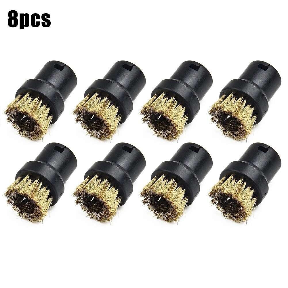 8x Round Brass Wire Brush Nozzle For KARCHER SC1,SC2 SC3,SC4 SC5 Steam Cleaner