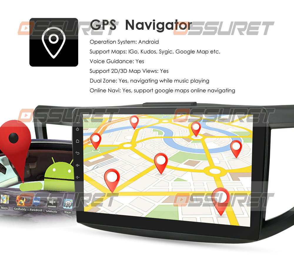 10.1" Android Car Stereo Radio CarPlay 2+32G BT GPS WIFI For Honda CRV 2012-2016