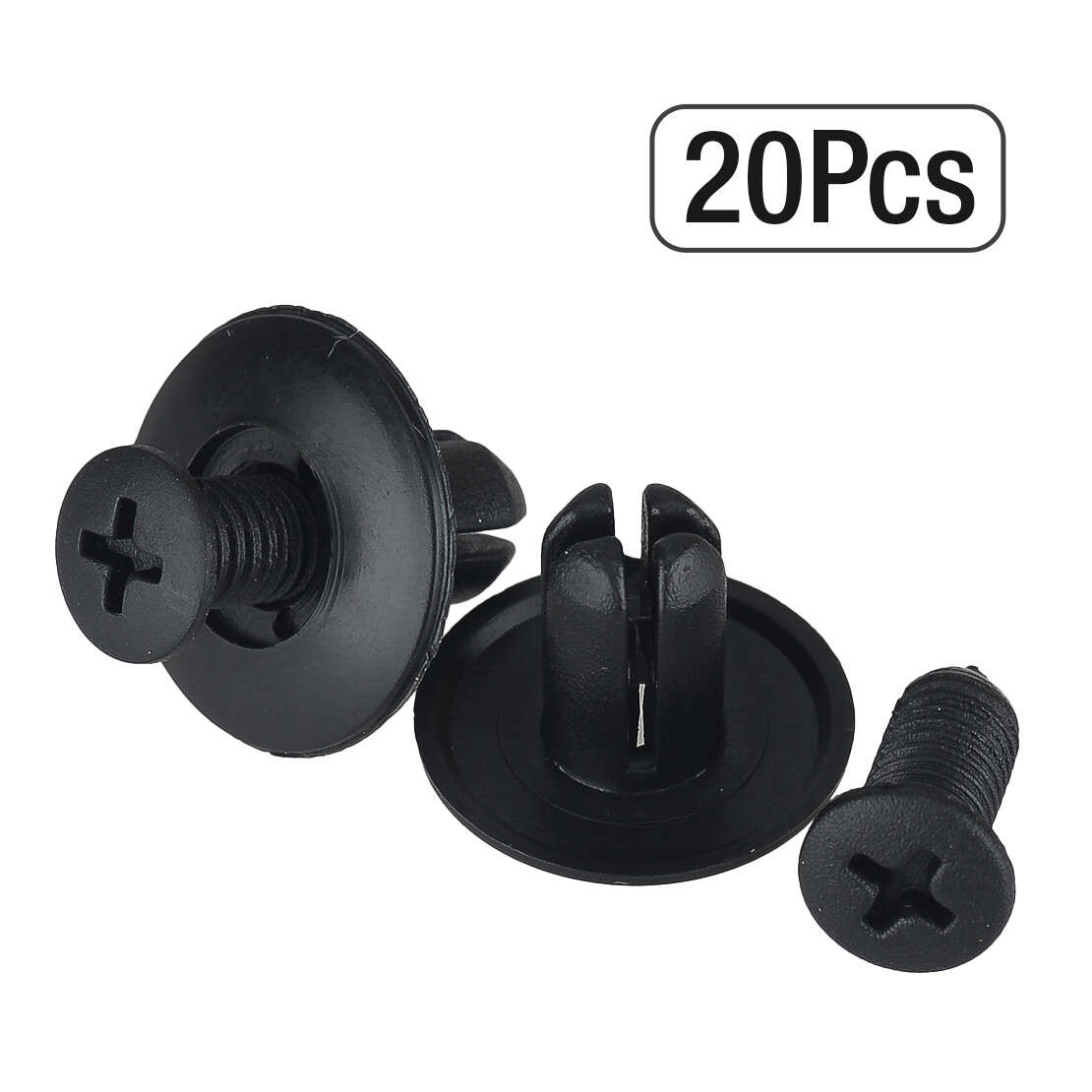 100x Car Retainer Clips Auto Fasteners Push Trim Clips Pin Rivet Bumper Kits