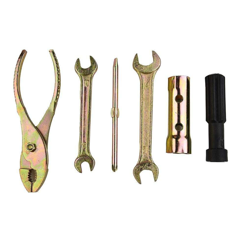 1 Set Motorcycle Tool Kit Spanner W/Storage Bag Aluminum Alloy Practical