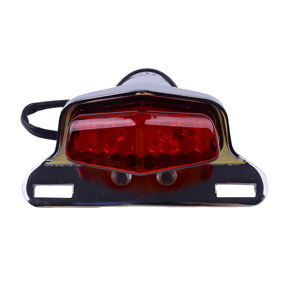 Universal Motorcycle Rear Brake Tail Light LED License Plate Running Light yw