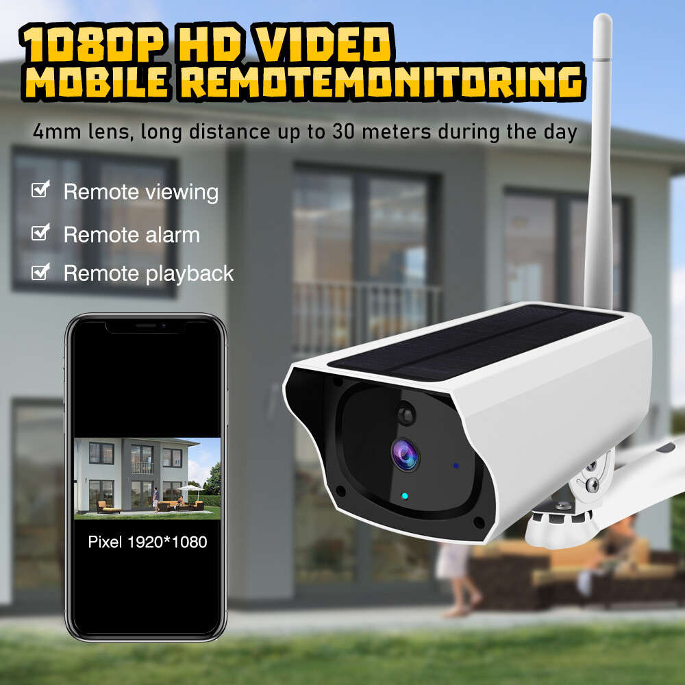IP Camera Night Vision HD 1080P Wireless Solar Power WiFi Outdoor Home Security