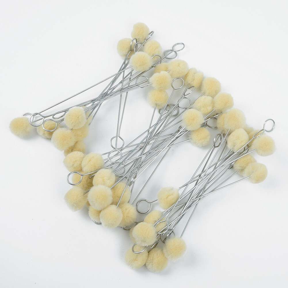 100x DIY Leathercraft Wool Leather Dye Dauber Finish Applicator Tool Kit Home