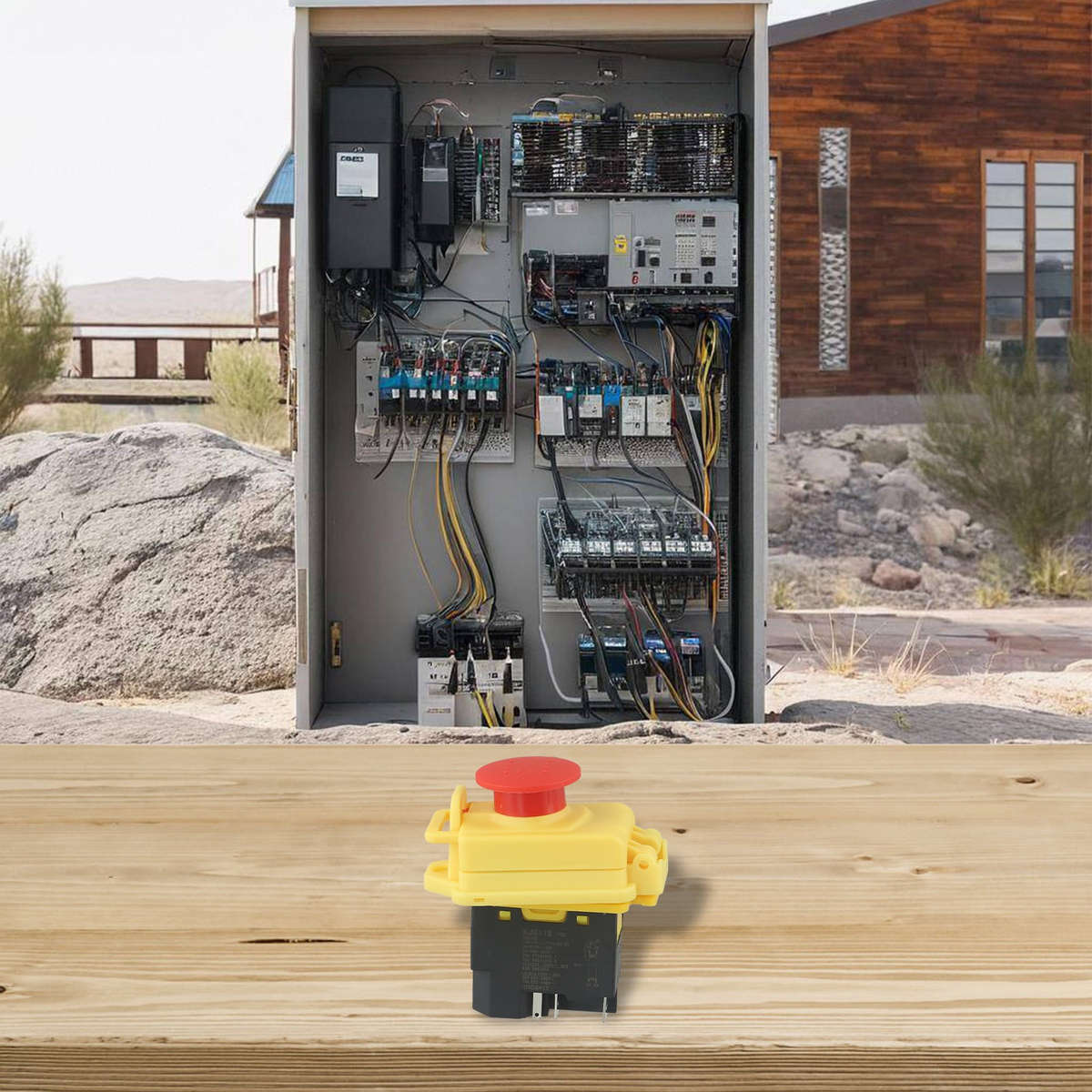 5Pin Electromagnetic Pushbutton Switch KJD17B For Safe Lathe Operation