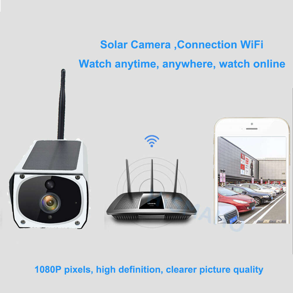 Outdoor 1080P Solar Powered Security Energy Camera Wireless WiFi IP Home CCTV HD