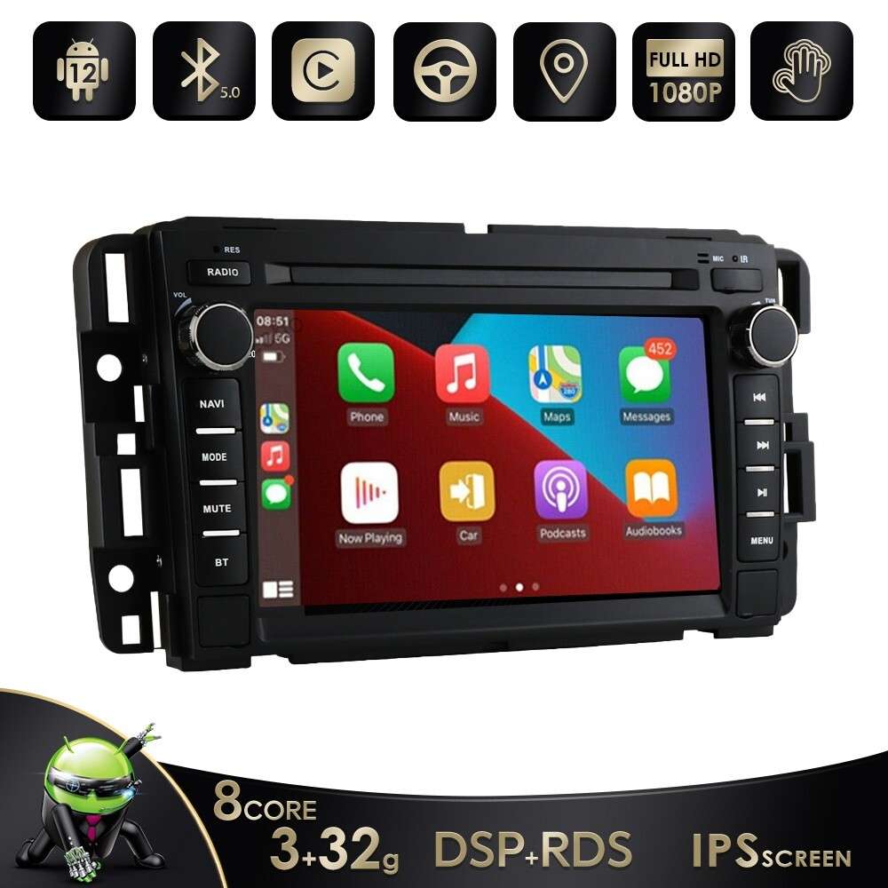 7" Android12 Car Stereo GPS for Chevrolet GMC Radio WiFi 4G In Dash Head unit US