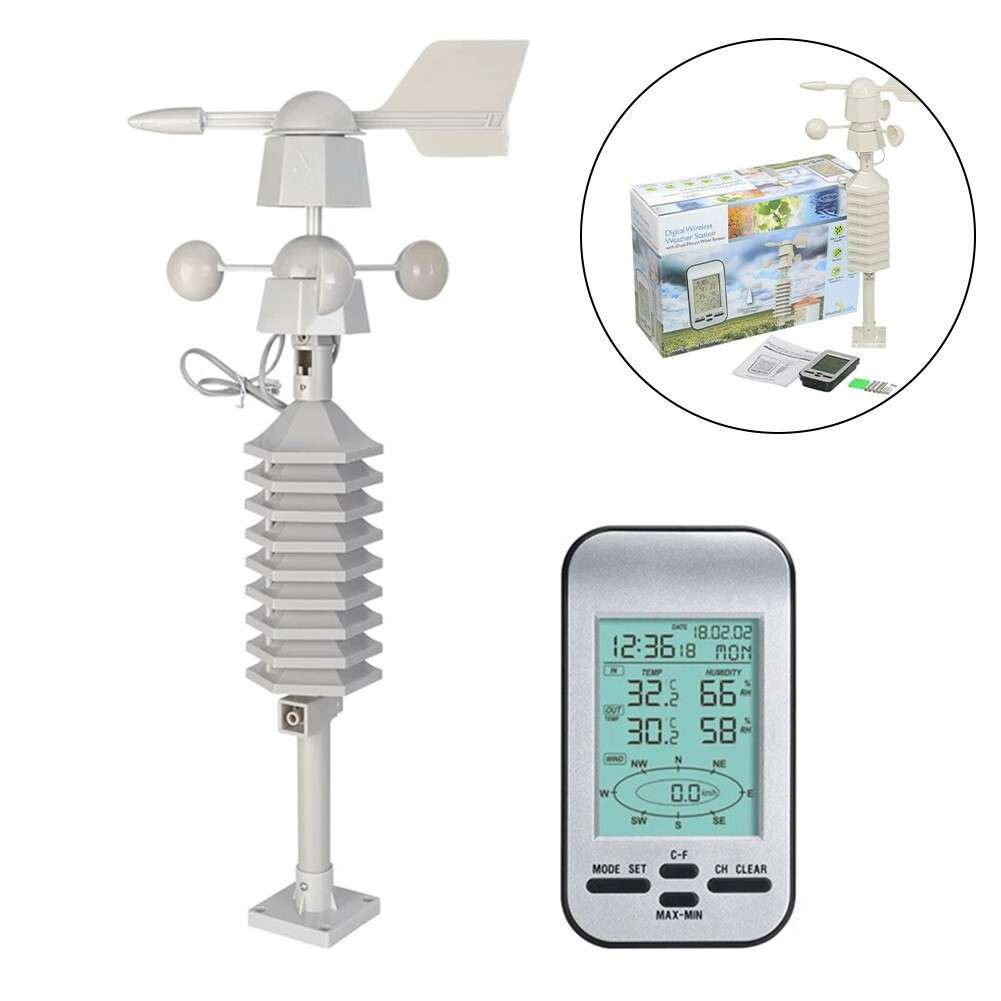 Digital Wireless Weather Meter Small Weather Station 433MHz Wireless Anemometer