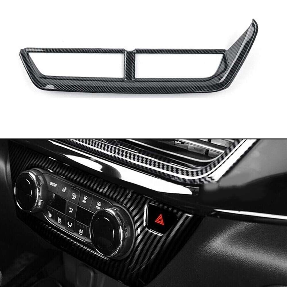 For Chevrolet For Trax..Carbon Fiber Center Console Air Vent Outlet Cover-Trim
