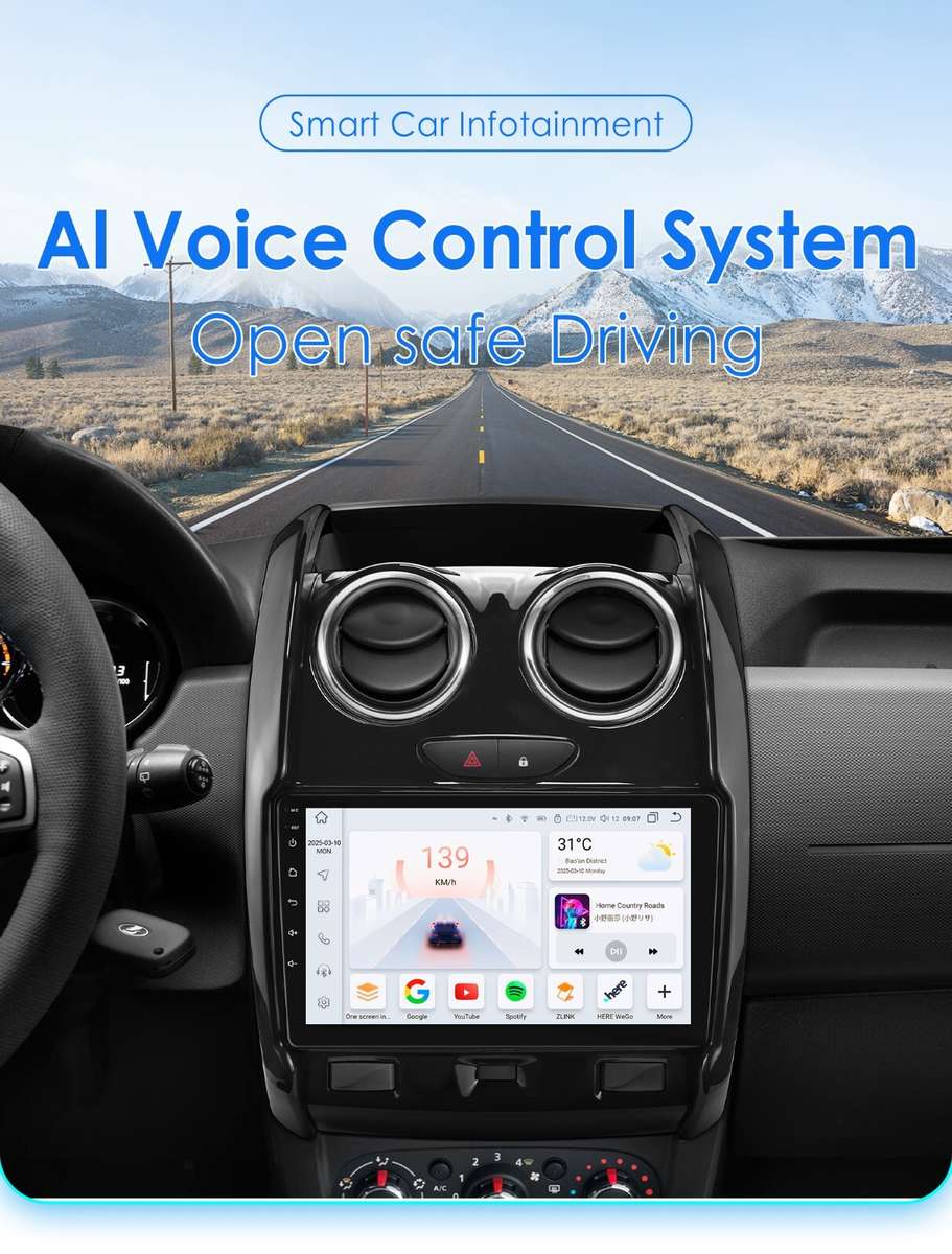 8Core For Renault Duster 2015-2020 9"Android 14 Car Stereo Radio DSP GPS CarPlay