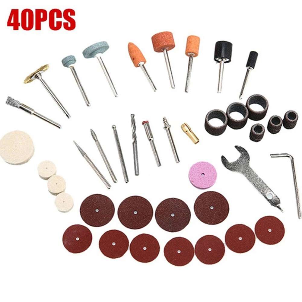 40pcs Multi Purpose Rotary Tool Accessories For Grinding And Polishing Tasks