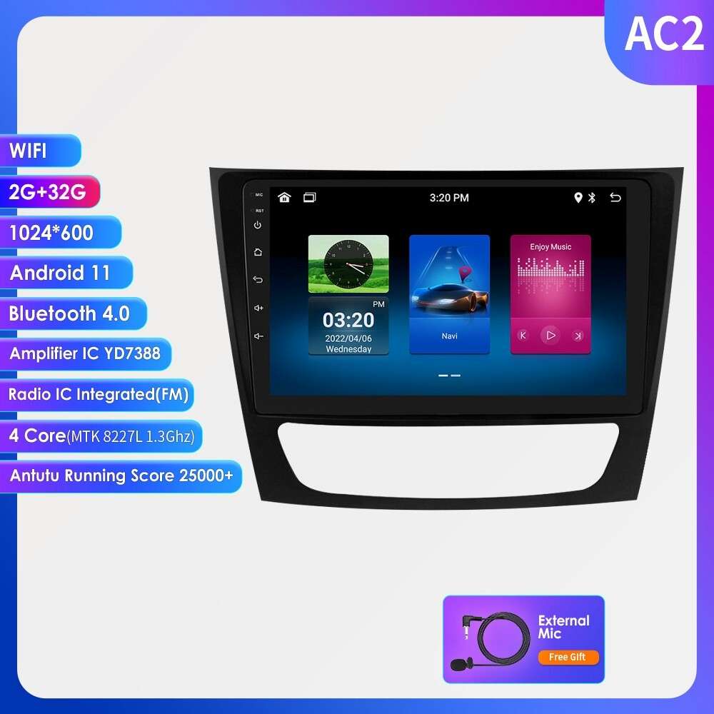 9"Android 12 Car Stereo Radio For Mercedes Benz E-W211 E320 CLS500 GPS Navi WiFi