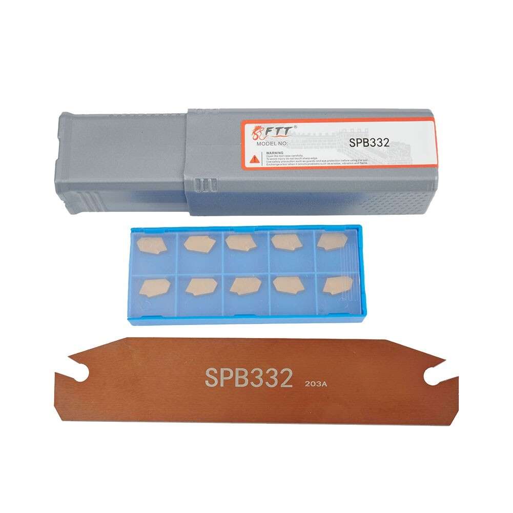 CNC Blade Groove Cut-Off Holder SP300 Cutting Insert With SPB332 SPB32-3