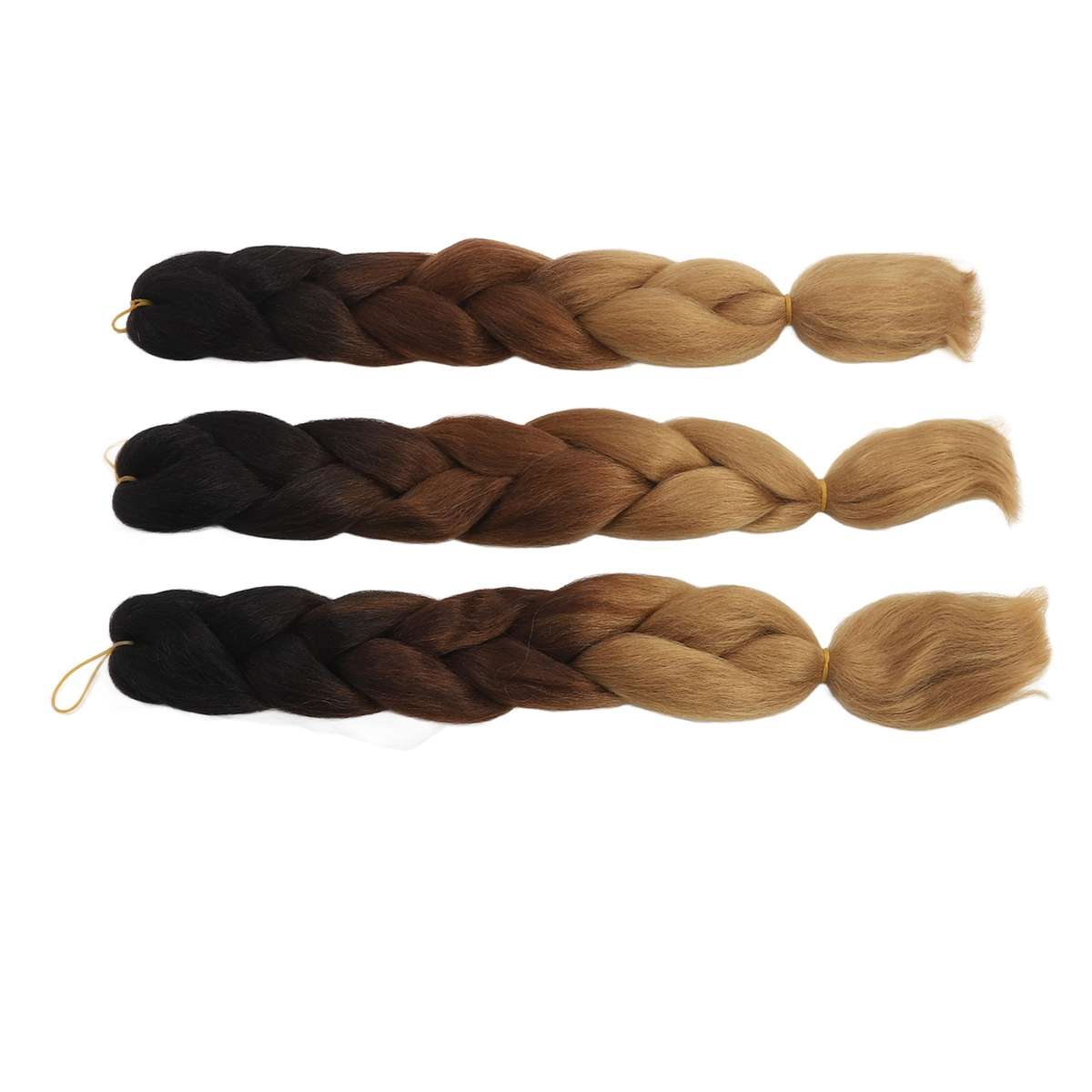 3pcs C14 Hair Dreadlocks Extensions Gradient Color Braiding Hair Extension S CHW
