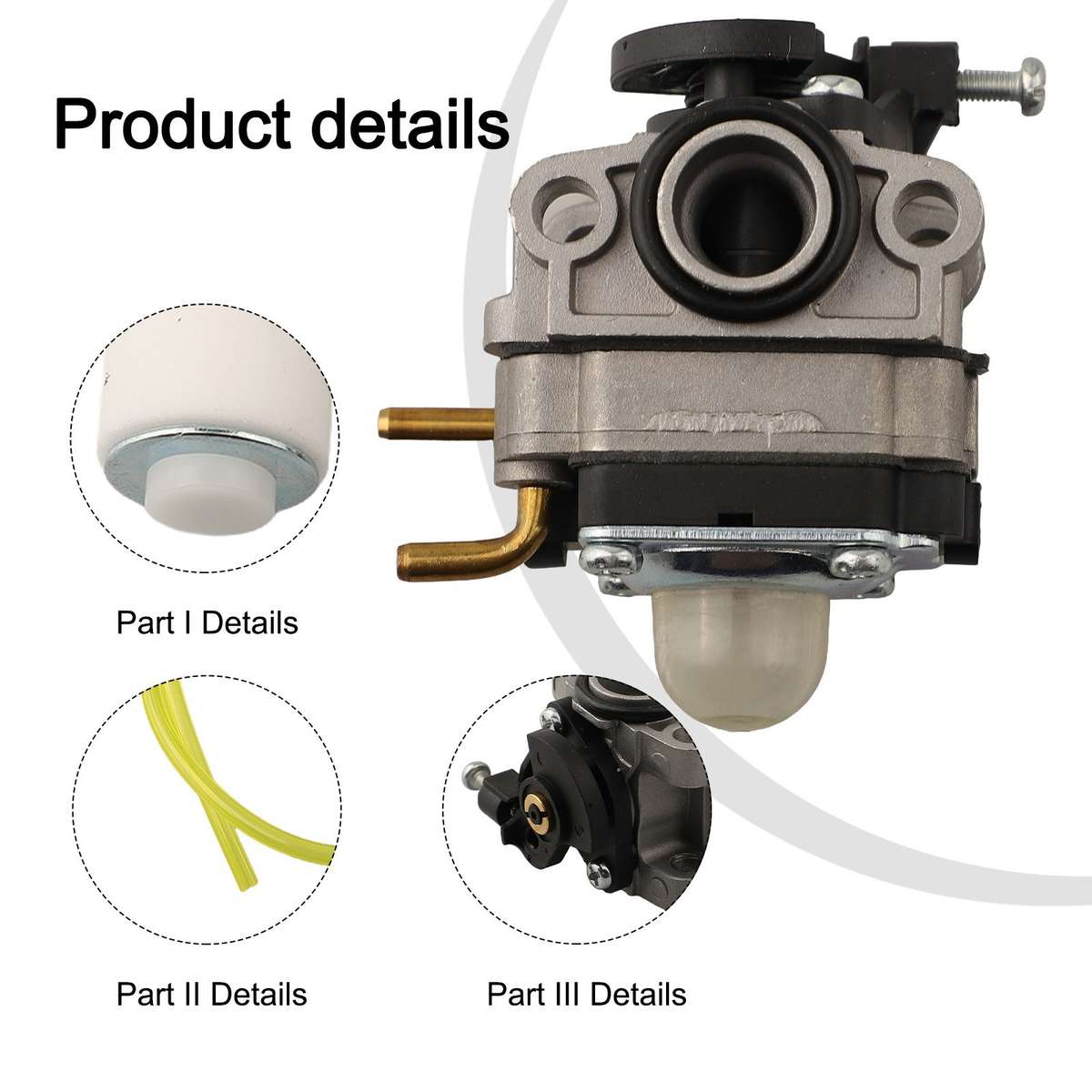 Reliable Carburetor Set For Black Max BM25PHVNM 25cc 2 Cycle Gas Trimmer