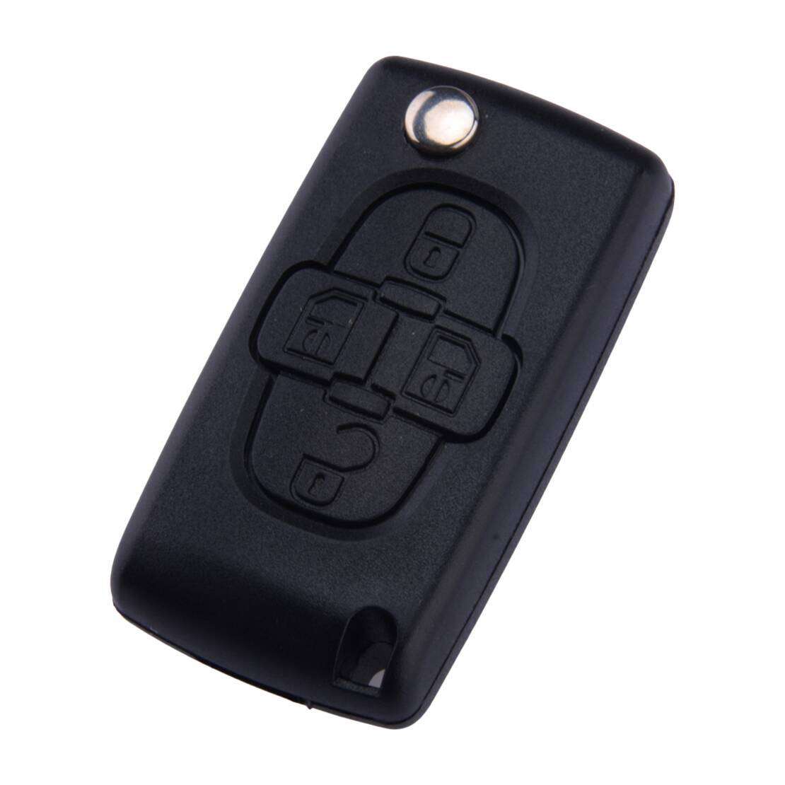 4 Buttons Remote Flip Key Fob Case Shell Fit For Peugeot 807 Citroen C8 New