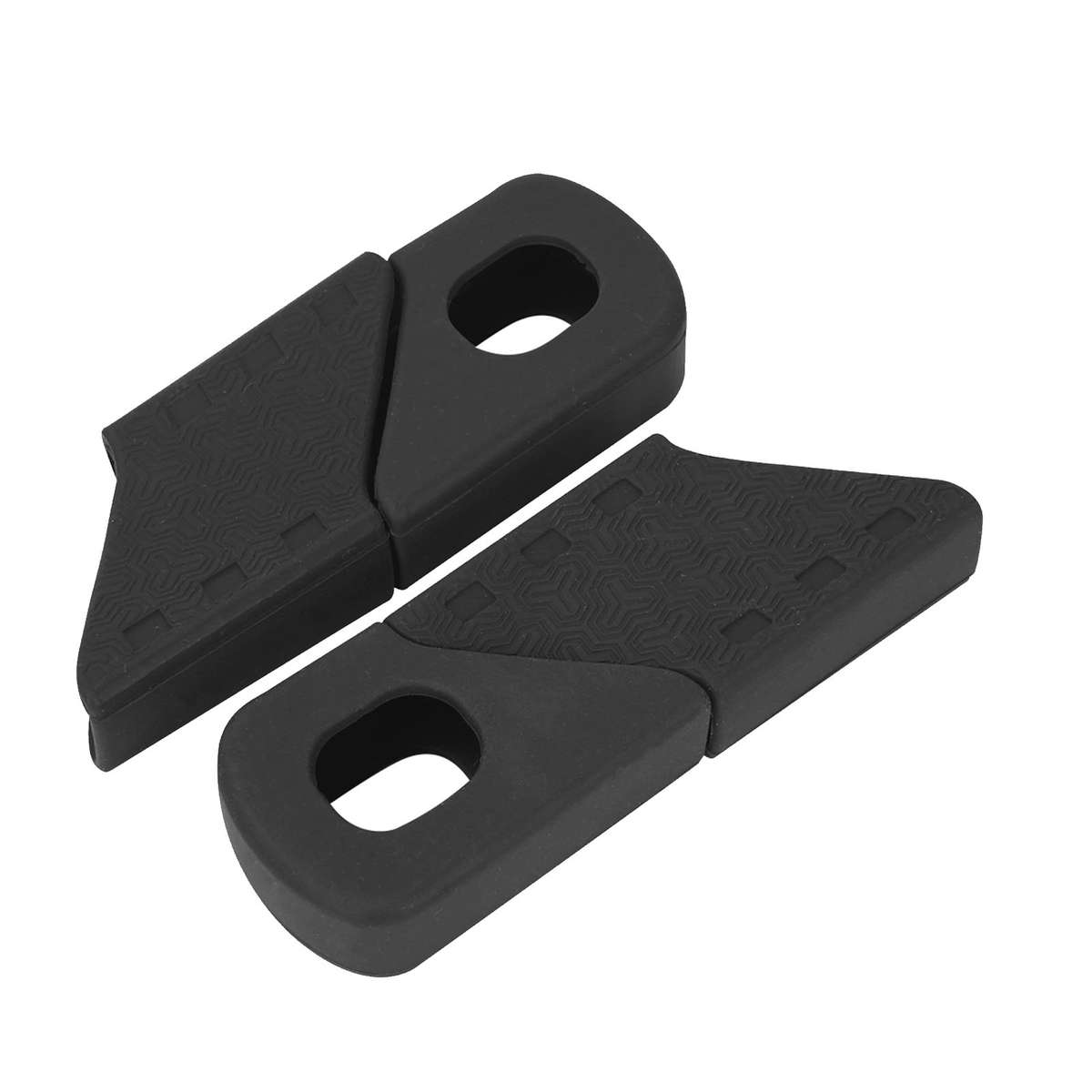 (Black)4PCS Silicone Bike Crank Protectioneeve Arm Boots Protector CW