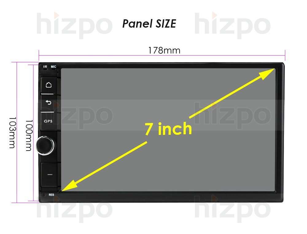 Android 12 GPS Double 2Din 7"Car Stereo With Backup Camera Touch Screen Radio BT