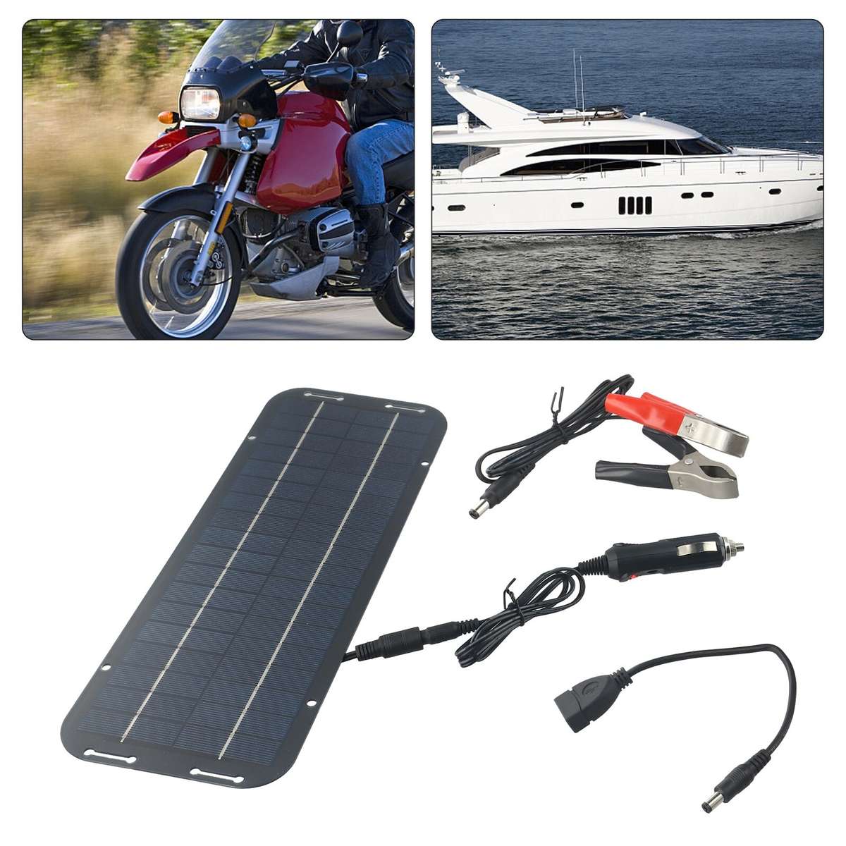 Reliable Performance 60W Solar Panel 12V Battery Charger For-Car-Van-Boat