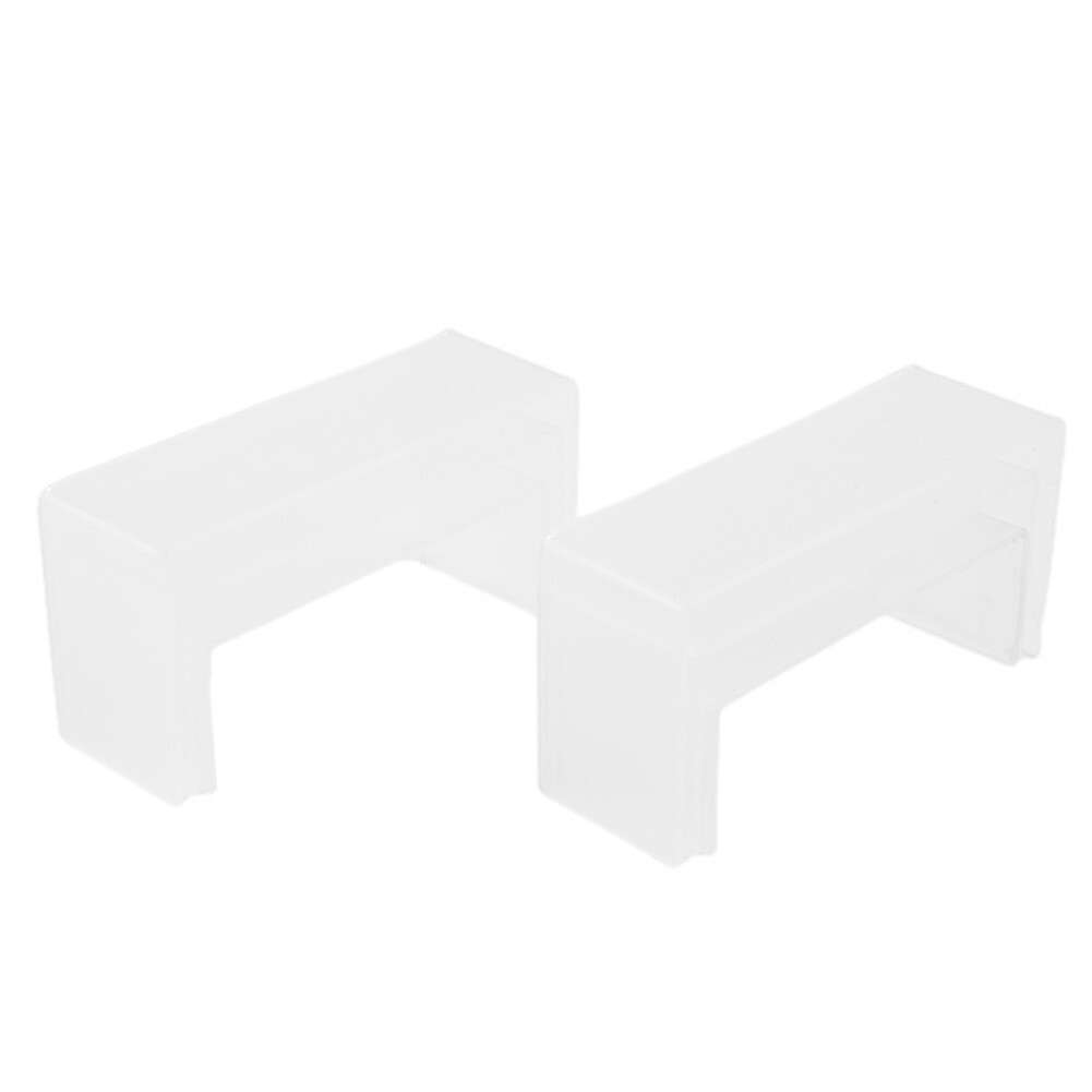 6pcs Acrylic Display Risers, Clear Rectangle Stands Shelf For Display