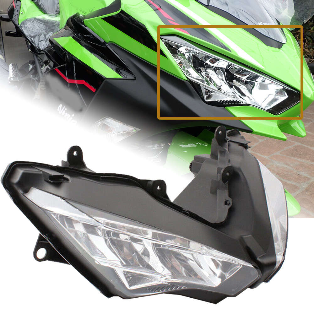 For Kawasaki NINJA 400 250 650 Versys ZX6R LED Headlight Assembly Headlamp DRL