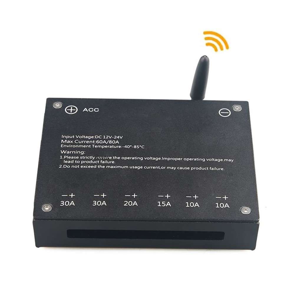 6-way Control Panel Wireless Touch Multi-function Electronic Relay RGB Flashing