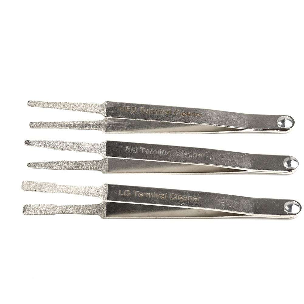 3pcs/Set Electric Terminal Cleaner Kit Spade Pin Connector-Twee